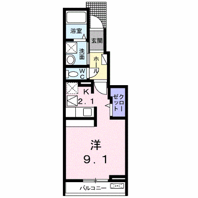 メゾン・フラン 102【管理NO：1-019448901-01020】 ★家具家電は申し込み後に搬入します★の物件画像