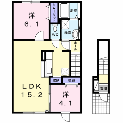 ル・シエル 201【管理NO：1-019353401-02010】 ★家具家電は申し込み後に搬入します★の物件画像