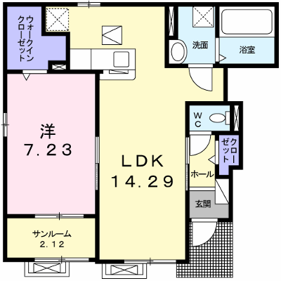 エクセランド・クー 101【管理NO：1-024614301-01010】 ★家具家電は申し込み後に搬入します★ ★2026年10月上旬入居可能★の物件画像
