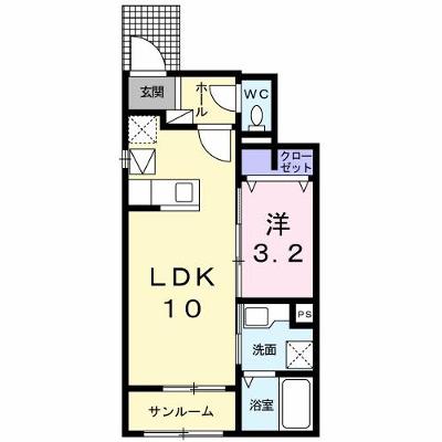 ファーレ　ラ　ヴェルドゥーレ 102【管理NO：1-024728101-01020】 ★家具家電は申し込み後に搬入します★ ★2026年09月上旬入居可能★の物件画像