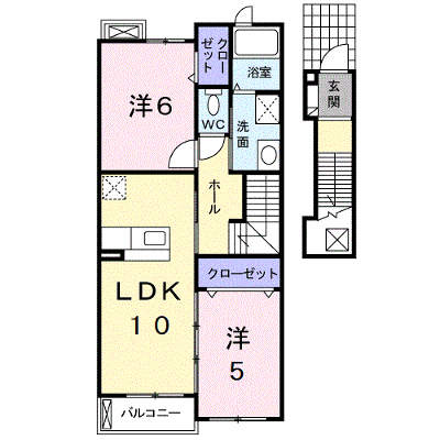 サンタ　モニカ 202【管理NO：1-015692801-02020】 ★家具家電は申し込み後に搬入します★ ★2026年10月中旬入居可能★の物件画像