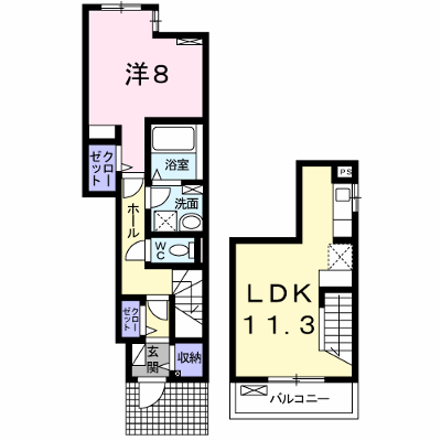 オレンジヒルズ論田Ｃ 106【管理NO：1-022145401-01050】 ★家具家電は申し込み後に搬入します★ ★2026年10月上旬入居可能★の物件画像