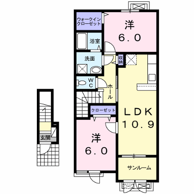 ベル　アンジュⅢ 203【管理NO：1-024487202-02030】 ★家具家電は申し込み後に搬入します★ ★2026年09月上旬入居可能★の物件画像
