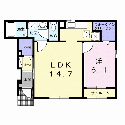 パーク・エノコダ 105【管理NO：1-027181801-01050】 ★家具家電は申し込み後に搬入します★の物件画像