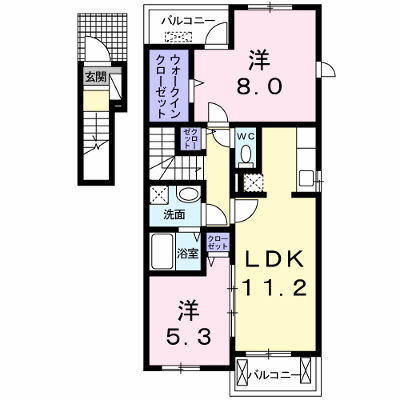 ノッティングヒルコートＦ 201【管理NO：1-017079701-02010】 ★家具家電は申し込み後に搬入します★ ★2026年09月下旬入居可能★の物件画像