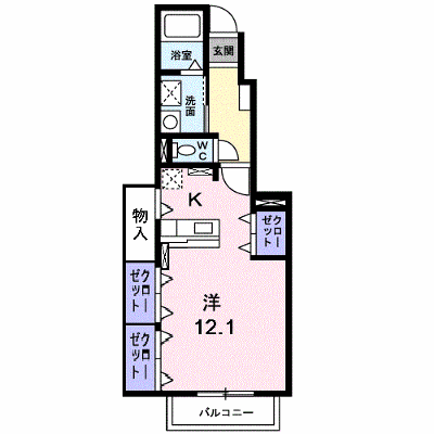 ピュア　コート　サクセス 106【管理NO：1-016220101-01050】 ★家具家電は申し込み後に搬入します★の物件画像