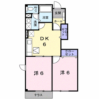 ジェルメ・コリーヌ　Ⅱ 103【管理NO：1-012174602-01030】 ★家具家電は申し込み後に搬入します★ ★2026年10月中旬入居可能★の物件画像