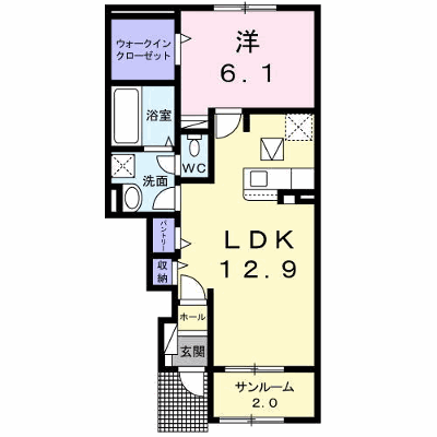 カーサ　マールム 102【管理NO：1-025931701-01020】 ★家具家電は申し込み後に搬入します★ ★2026年09月上旬入居可能★の物件画像