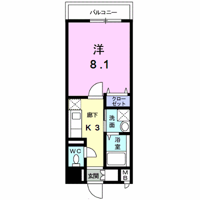 ポルト・ソ－レ 307【管理NO：1-016044201-03070】 ★家具家電は申し込み後に搬入します★の物件画像
