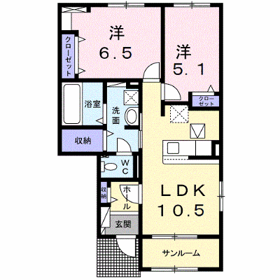 パルグランデⅡ 102【管理NO：1-027222302-01020】 ★家具家電は申し込み後に搬入します★の物件画像