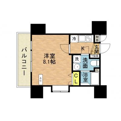 さくらす県庁・九大病院前15【築浅デザイナーズ・セミダブルベッド】の物件画像