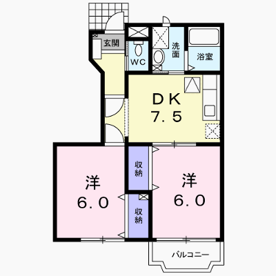コータ・コートＡ 102【管理NO：1-010292901-01020】 ★家具家電は申し込み後に搬入します★ ★2026年10月上旬入居可能★の物件画像