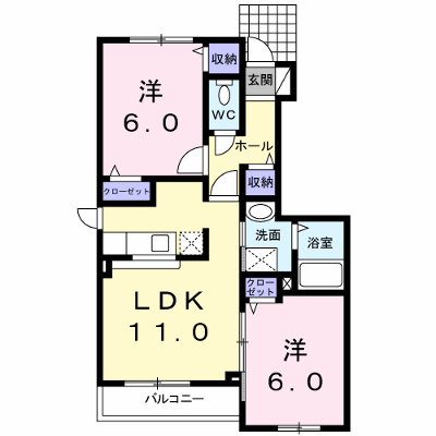 Ｂｅｌｌｅ　ｒｏｓｅ　Ⅲ 103【管理NO：1-016598601-01030】 ★家具家電は申し込み後に搬入します★の物件画像