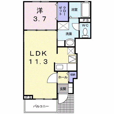 エスペランサ・津　Ａ 101【管理NO：1-016228001-01010】 ★家具家電は申し込み後に搬入します★ ★2026年09月下旬入居可能★の物件画像