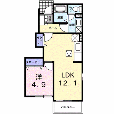 ヴィアーレⅡ 101【管理NO：1-014313002-01010】 ★家具家電は申し込み後に搬入します★ ★2026年10月中旬入居可能★の物件画像