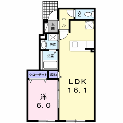 カーサ・リッカⅡ 101【管理NO：1-023751601-01010】 ★家具家電は申し込み後に搬入します★ ★2026年11月上旬入居可能★の物件画像