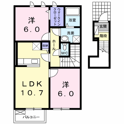 ソレアードⅥ 202【管理NO：1-016658602-02020】 ★家具家電は申し込み後に搬入します★の物件画像