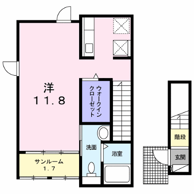メゾン　メルヴェーユⅡ 201【管理NO：1-024129102-02010】 ★家具家電は申し込み後に搬入します★ ★2026年10月上旬入居可能★の物件画像