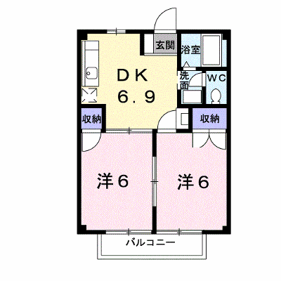 ニューシティ平盛 202【管理NO：1-004096901-02020】 ★家具家電は申し込み後に搬入します★の物件画像