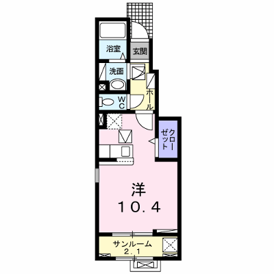 コンフォール．アイ 103【管理NO：1-025014001-01030】 ★家具家電は申し込み後に搬入します★ ★2026年10月上旬入居可能★の物件画像