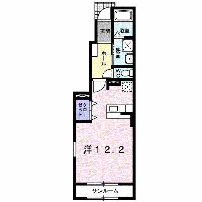 メゾン・シンシアⅡ 105【管理NO：1-014398301-01040】 ★家具家電は申し込み後に搬入します★ ★2026年11月上旬入居可能★の物件画像