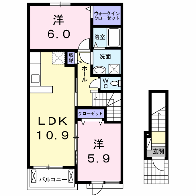 サンリットＣ 202【管理NO：1-019118401-02020】 ★家具家電は申し込み後に搬入します★ ★2026年10月上旬入居可能★の物件画像