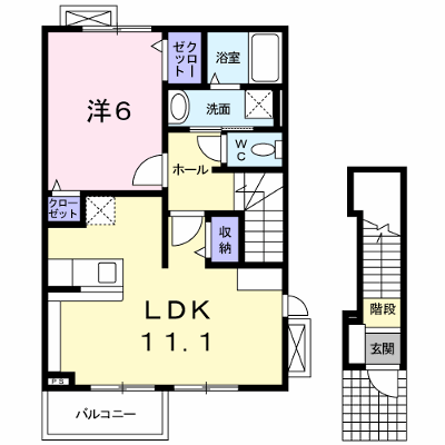 ホワイトサウンズあくつ 202【管理NO：1-017991401-02020】 ★家具家電は申し込み後に搬入します★ ★2026年10月上旬入居可能★の物件画像