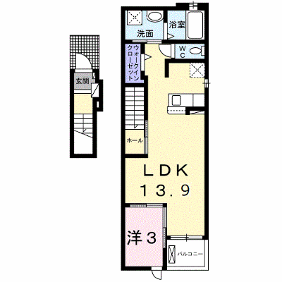 ＨＡＰＰＹ　ＨＯＭＥ 201【管理NO：1-027445701-02010】 ★家具家電は申し込み後に搬入します★ ★2026年10月中旬入居可能★の物件画像