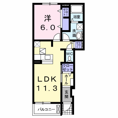 ＢＥＬＬＡ　ＬＵＣＥ　Ⅲ 103【管理NO：1-019826601-01030】 ★家具家電は申し込み後に搬入します★ ★2026年10月中旬入居可能★の物件画像