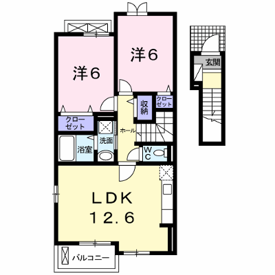 フローリッシュ 203【管理NO：1-018079201-02030】 ★家具家電は申し込み後に搬入します★ ★2026年10月上旬入居可能★の物件画像