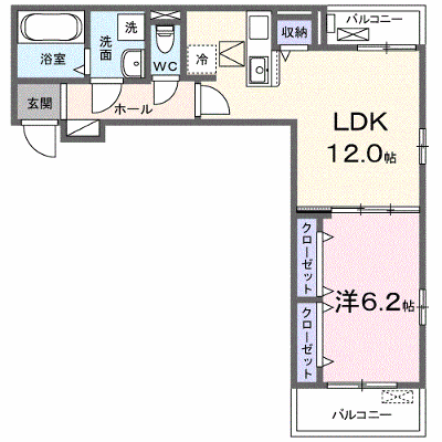 マグノーリエ 103【管理NO：1-027794901-01030】 ★家具家電は申し込み後に搬入します★の物件画像