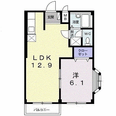 コーポウィスタリアＢ 201【管理NO：1-003407502-02010】 ★家具家電は申し込み後に搬入します★の物件画像