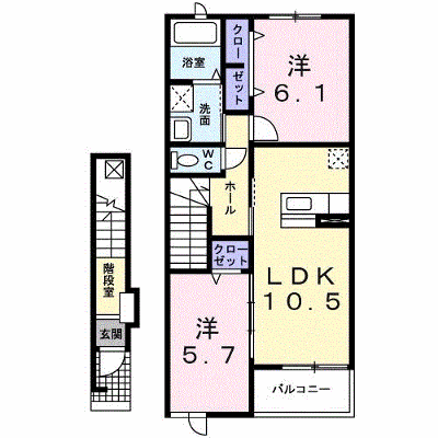 エテルノグラースＢ棟 202【管理NO：1-016191302-02020】 ★家具家電は申し込み後に搬入します★ ★2026年09月中旬入居可能★の物件画像