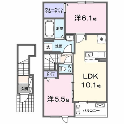 鹿黒アパート　Ｅ 202【管理NO：1-027062402-02020】 ★家具家電は申し込み後に搬入します★ ★2027年03月上旬入居可能★の物件画像