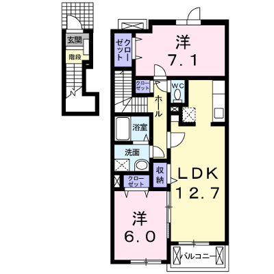 フォーリーフ・クローバー 202【管理NO：1-017020901-02020】 ★家具家電は申し込み後に搬入します★ ★2026年10月中旬入居可能★の物件画像