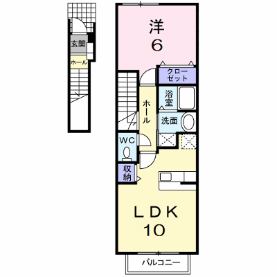 プラウド幕張本郷Ⅵ 202【管理NO：1-015418001-02020】 ★家具家電は申し込み後に搬入します★ ★2026年10月上旬入居可能★の物件画像
