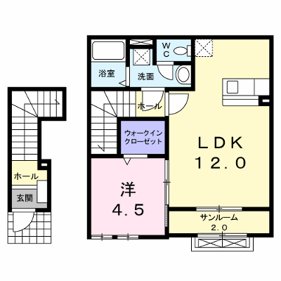 ミルトハウス 202【管理NO：1-021797401-02020】 ★家具家電は申し込み後に搬入します★ ★2026年10月上旬入居可能★の物件画像