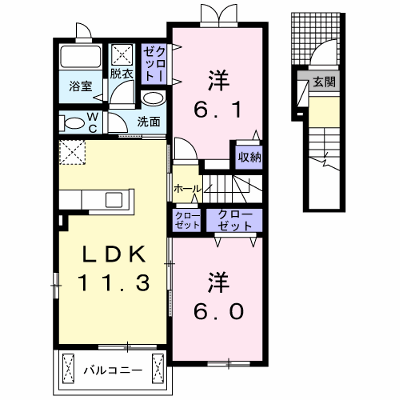 サウス　プリムラ 209【管理NO：1-019574201-02090】 ★家具家電は申し込み後に搬入します★ ★2026年10月中旬入居可能★の物件画像