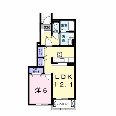 クリーンＮ＆Ｋ・Ｂ 103【管理NO：1-013151102-01030】 ★家具家電は申し込み後に搬入します★ ★2026年11月中旬入居可能★の物件画像