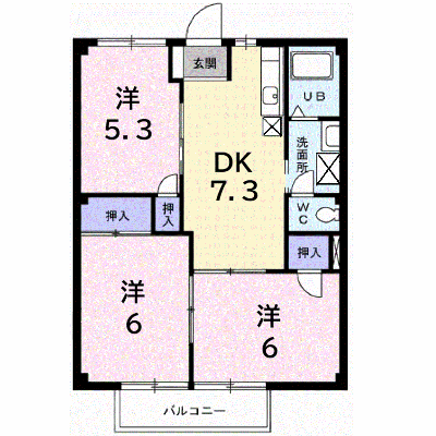 ニューシティ田口 202【管理NO：1-004057901-02020】 ★家具家電は申し込み後に搬入します★の物件画像