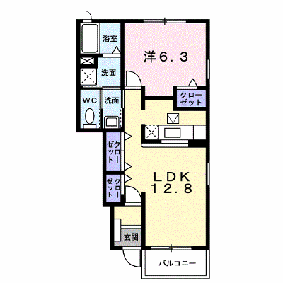 フィオーレ 102【管理NO：1-015097301-01020】 ★家具家電は申し込み後に搬入します★の物件画像