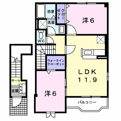 モデストハピネス 203【管理NO：1-013384101-02030】 ★家具家電は申し込み後に搬入します★ ★2026年09月中旬入居可能★の物件画像