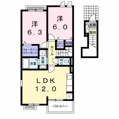 リバー　マージ 203【管理NO：1-018263501-02030】 ★家具家電は申し込み後に搬入します★ ★2026年10月中旬入居可能★の物件画像
