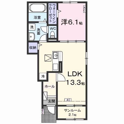 ベルカーナ　福（フク） 105【管理NO：1-028376202-01040】 ★家具家電は申し込み後に搬入します★ ★2026年10月中旬入居可能★の物件画像