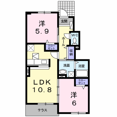 Ｐｅｔｉｔ　Ａｎｇｅ　Ⅲ 102【管理NO：1-017349101-01020】 ★家具家電は申し込み後に搬入します★ ★2026年10月中旬入居可能★の物件画像