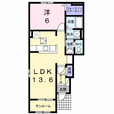 ル　フュテュール　Ａ 101【管理NO：1-024367201-01010】 ★家具家電は申し込み後に搬入します★ ★2026年10月上旬入居可能★の物件画像