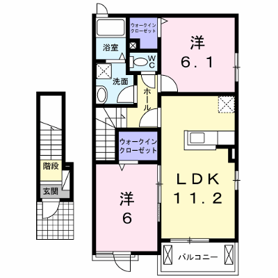 メイプルリーフⅠ 202【管理NO：1-020647801-02020】 ★家具家電は申し込み後に搬入します★ ★2026年10月上旬入居可能★の物件画像