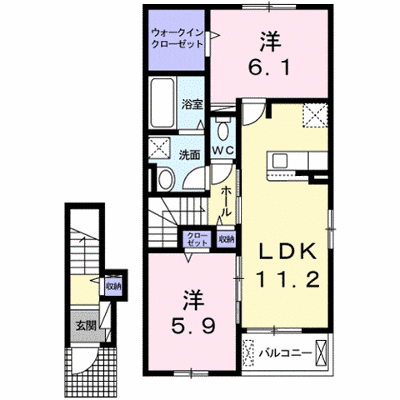 ミ・リブロ堅田 204【管理NO：1-025981101-02040】 ★家具家電は申し込み後に搬入します★ ★2026年09月上旬入居可能★の物件画像