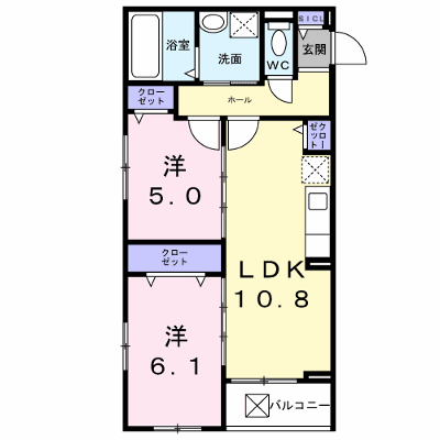 アルストロメリアⅤ 303【管理NO：1-028464801-03030】 ★家具家電は申し込み後に搬入します★ ★2026年10月上旬入居可能★の物件画像