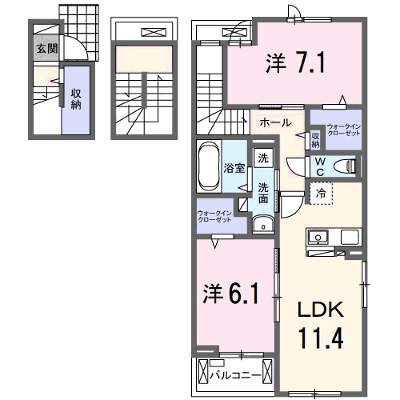 サンティエＮＡＧＡＩ 301【管理NO：1-028490701-03010】 ★家具家電は申し込み後に搬入します★ ★2026年10月上旬入居可能★の物件画像